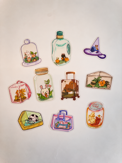 Tiny Worlds Sticker Pack – 10 Αυτοκόλλητα