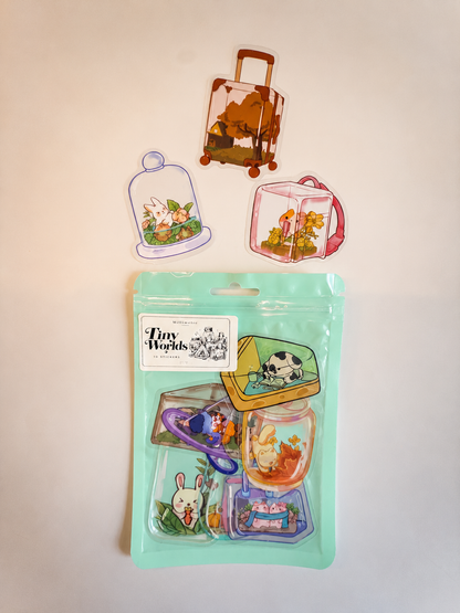 Tiny Worlds Sticker Pack – 10 Αυτοκόλλητα