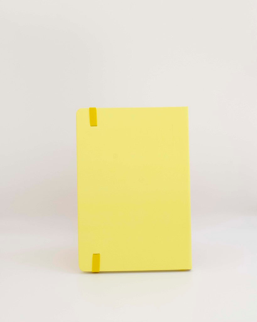 Σημειωματάριο χρωματιστό με λάστιχο κίτρινο