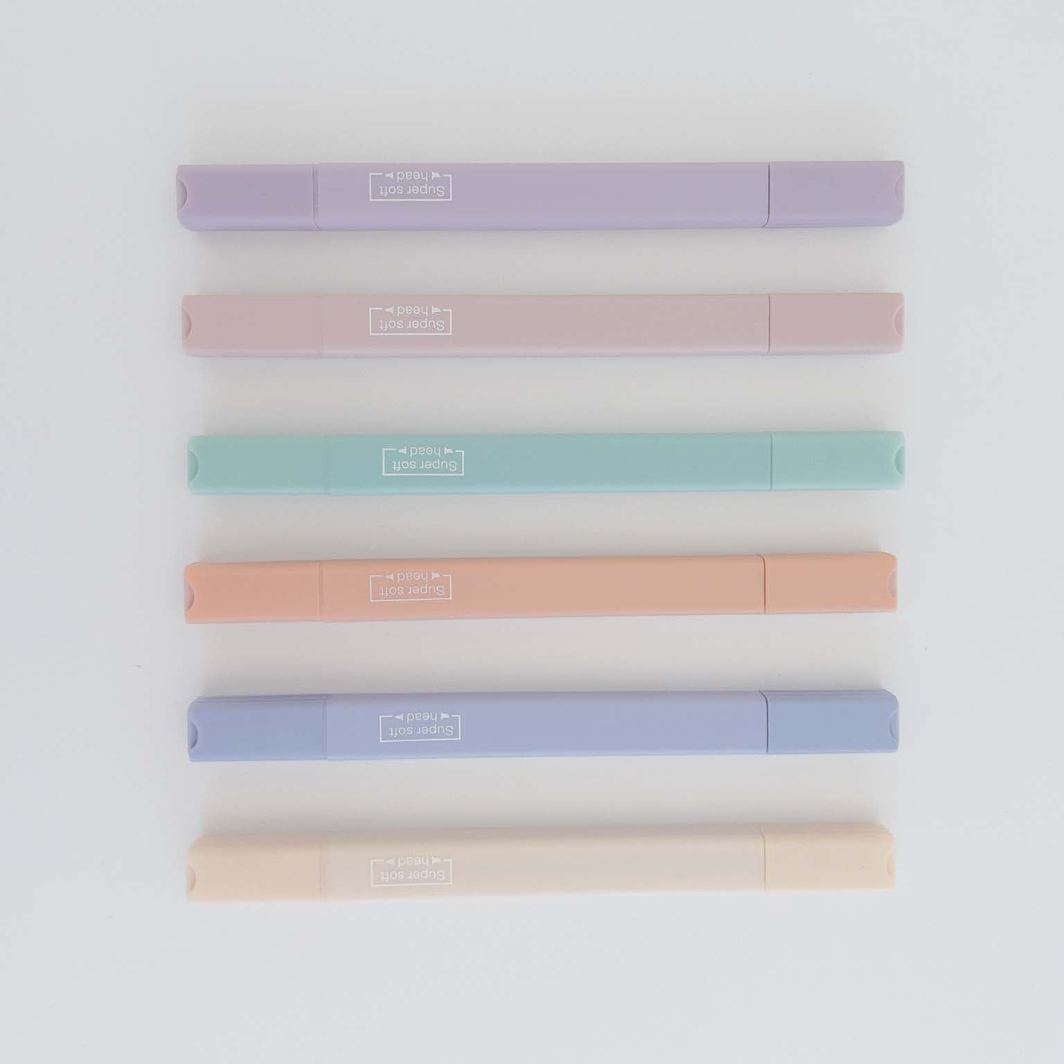 Μαρκαδόρος Υπογράμμισης με διπλή μύτη bundle των 6