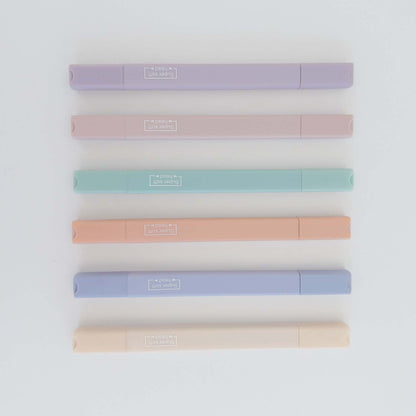 Μαρκαδόρος Υπογράμμισης με διπλή μύτη bundle των 6