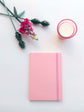 Σημειωματάριο χρωματιστό με λάστιχο ροζ
