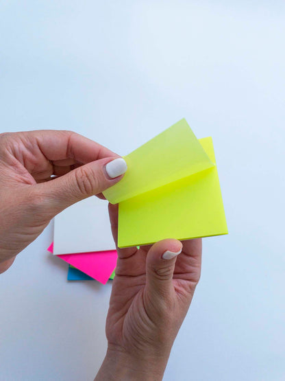 Χαρτάκια σημειώσεων διαφανή κίτρινο