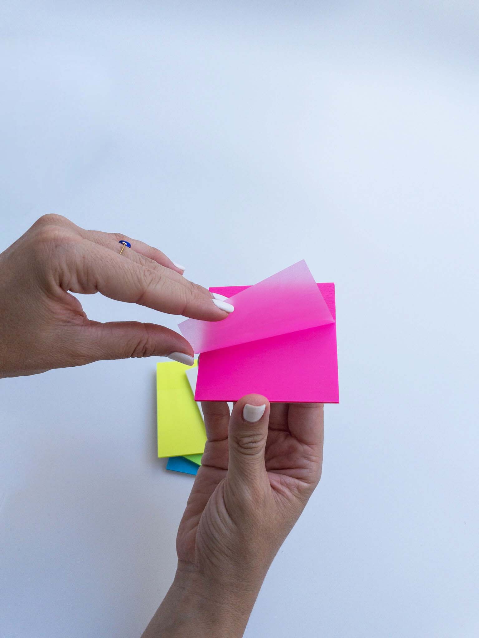 Χαρτάκια σημειώσεων διαφανή ροζ