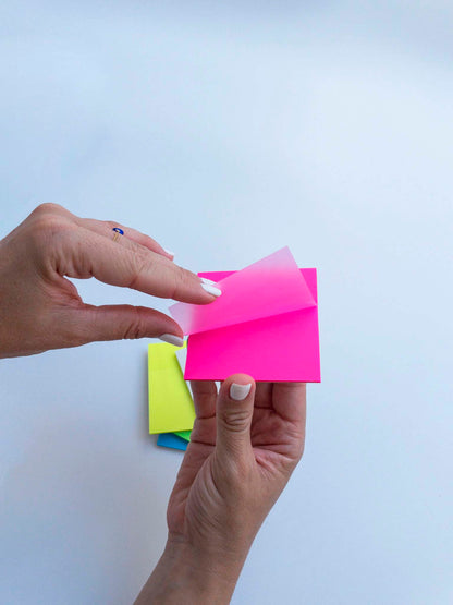 Χαρτάκια σημειώσεων διαφανή ροζ