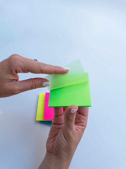 Χαρτάκια σημειώσεων διαφανή πράσινο