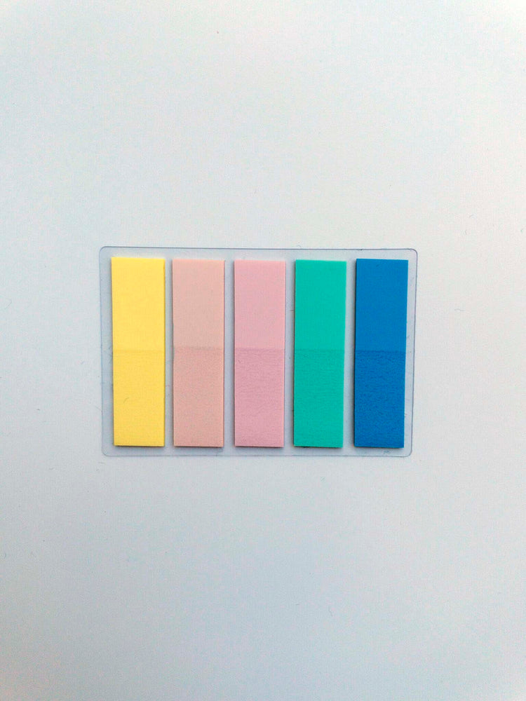 Σελιδοδείκτες αυτοκόλλητοι 5 χρωμάτων απλό