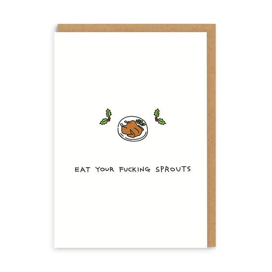 Χριστουγεννιάτικη Κάρτα Eat Your F*cking Sprouts