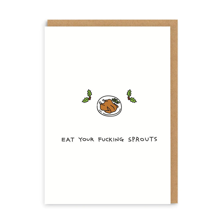 Χριστουγεννιάτικη Κάρτα Eat Your F*cking Sprouts
