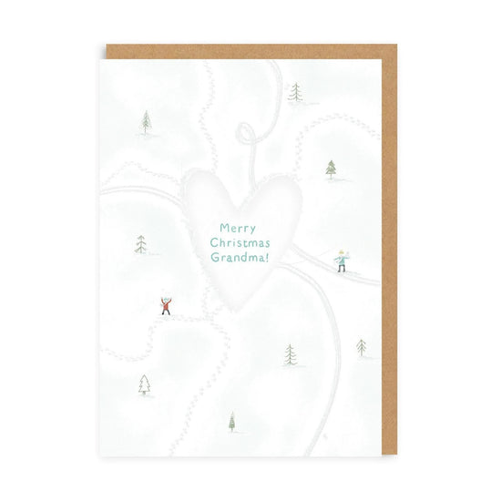 Χριστουγεννιάτικη Κάρτα Grandma heart Merry Christmas