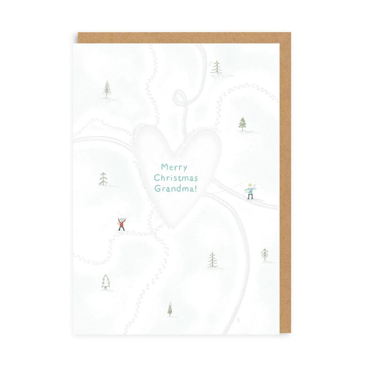 Χριστουγεννιάτικη Κάρτα Grandma heart Merry Christmas