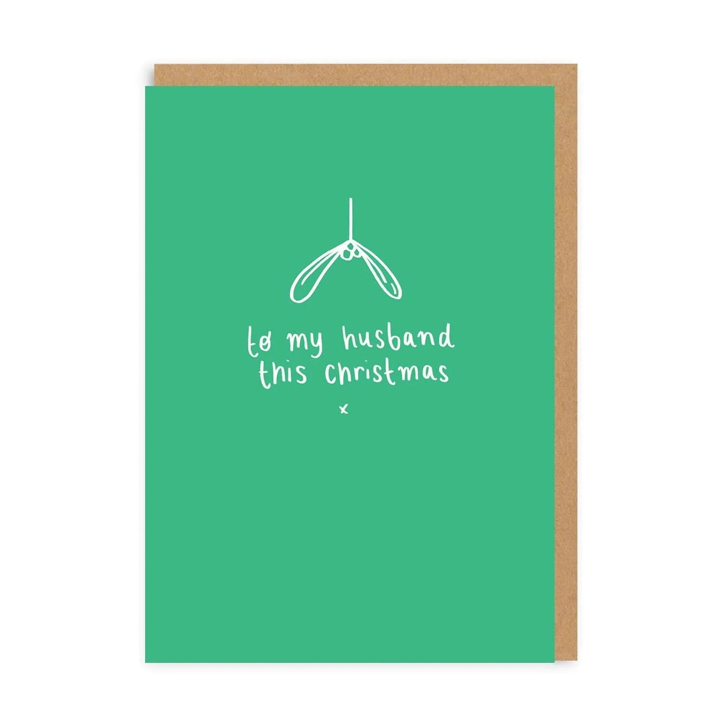 Χριστουγεννιάτικη Κάρτα Husband Mistletoe