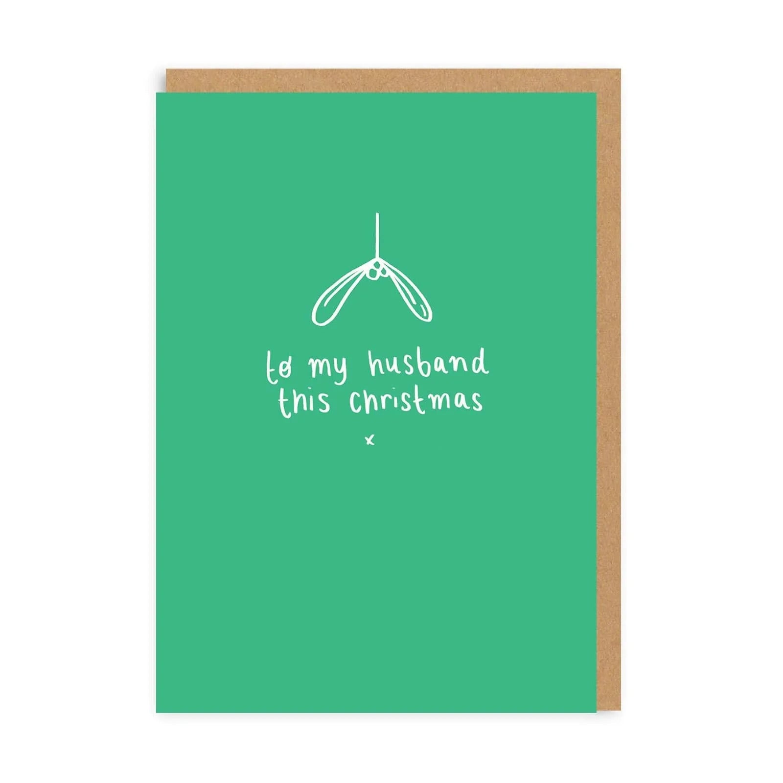 Χριστουγεννιάτικη Κάρτα Husband Mistletoe
