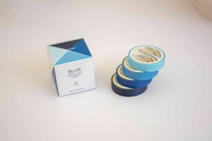 Washi tape set 4 τεμαχίων μπλε