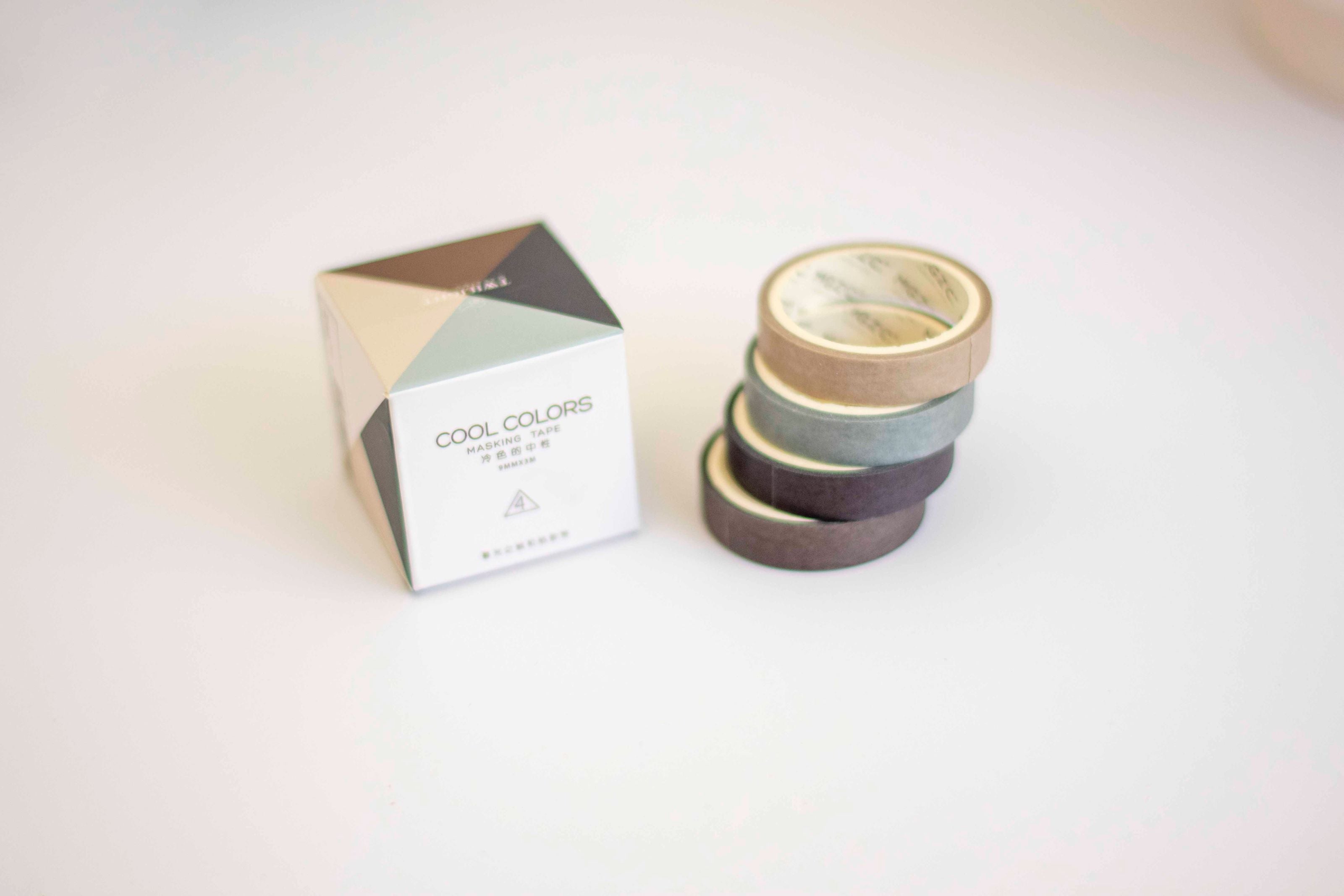 Washi tape set 4 τεμαχίων καφέ