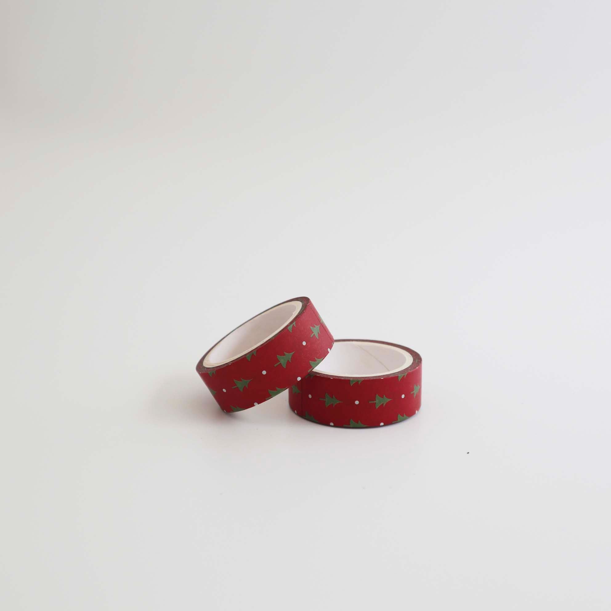 Washi tape Xmas tree κόκκινο