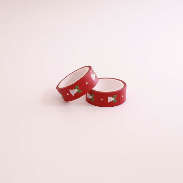 Washi tape Xmas bells κόκκινο