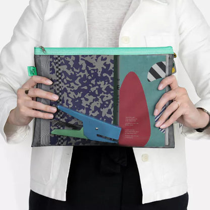 Κασετίνα mesh fabric Μεγάλη 31 x 23 cm