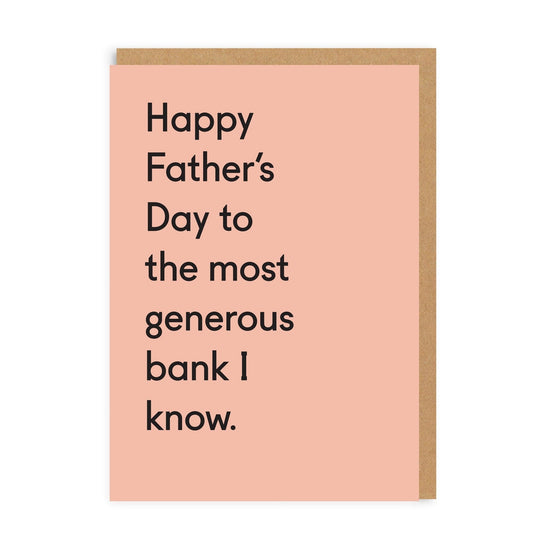 Κάρτα Generous Bank Greeting Card